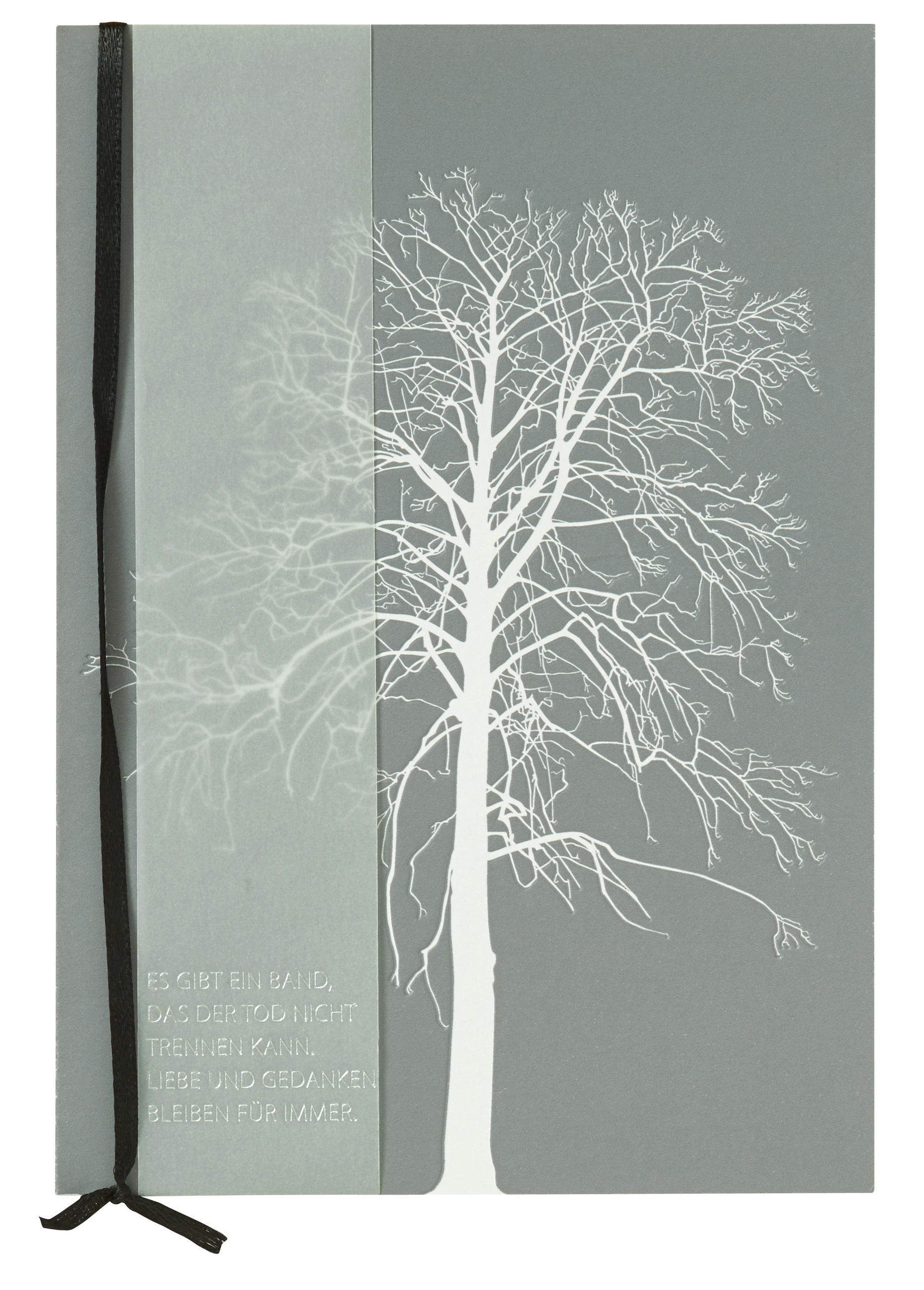 KARTE  - Grau, Basics, Papier (12/17cm) - Räder