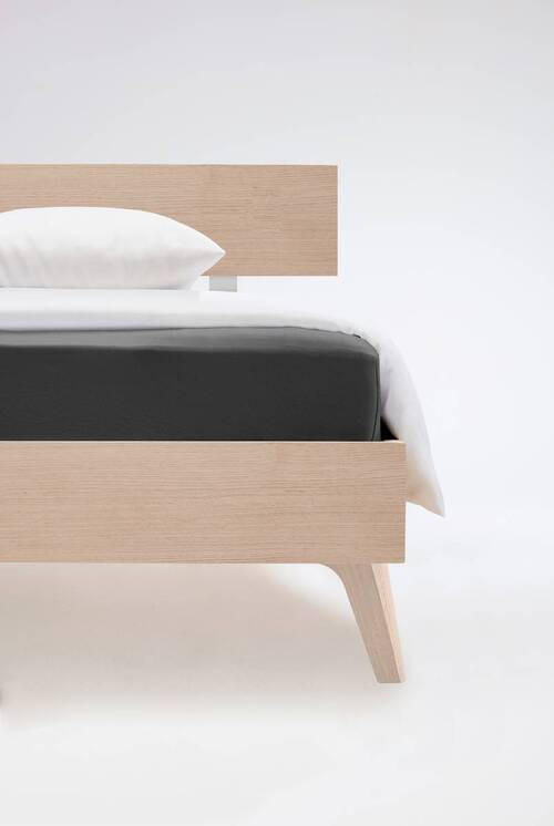 ELASTICKÉ PROSTĚRADLO, antracitová, 120/200 cm - antracitová, Basics, textil (120/200cm) - Fleuresse