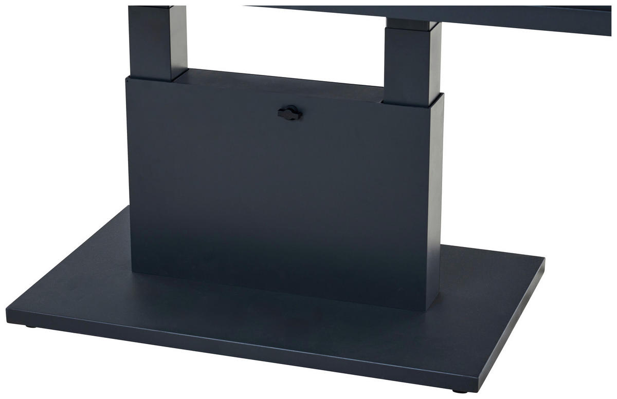 GARTENTISCH 180/100/52,5-77,5 cm Metall rechteckig  - Anthrazit, Basics, Metall (180/100/52,5-77,5cm) - Siena Garden