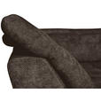 WOHNLANDSCHAFT in Struktur Mokka  - Schwarz/Mokka, KONVENTIONELL, Textil/Metall (253/357/188cm) - Carryhome