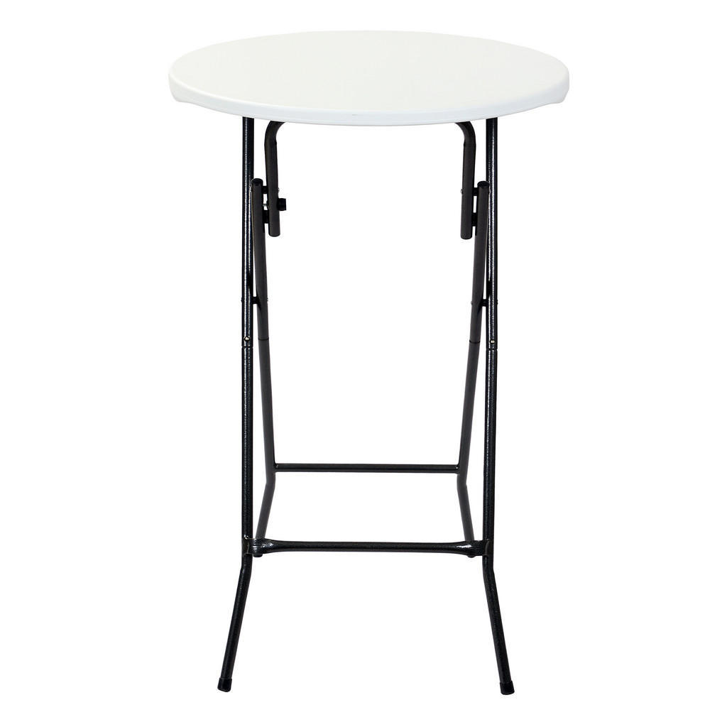 Thumbnail - Gardenson Stehtisch, Schwarz, Weiß, Metall, Kunststoff, rund, 60x107x60 cm, pflegeleicht, witterungsbeständig, Esszimmer...