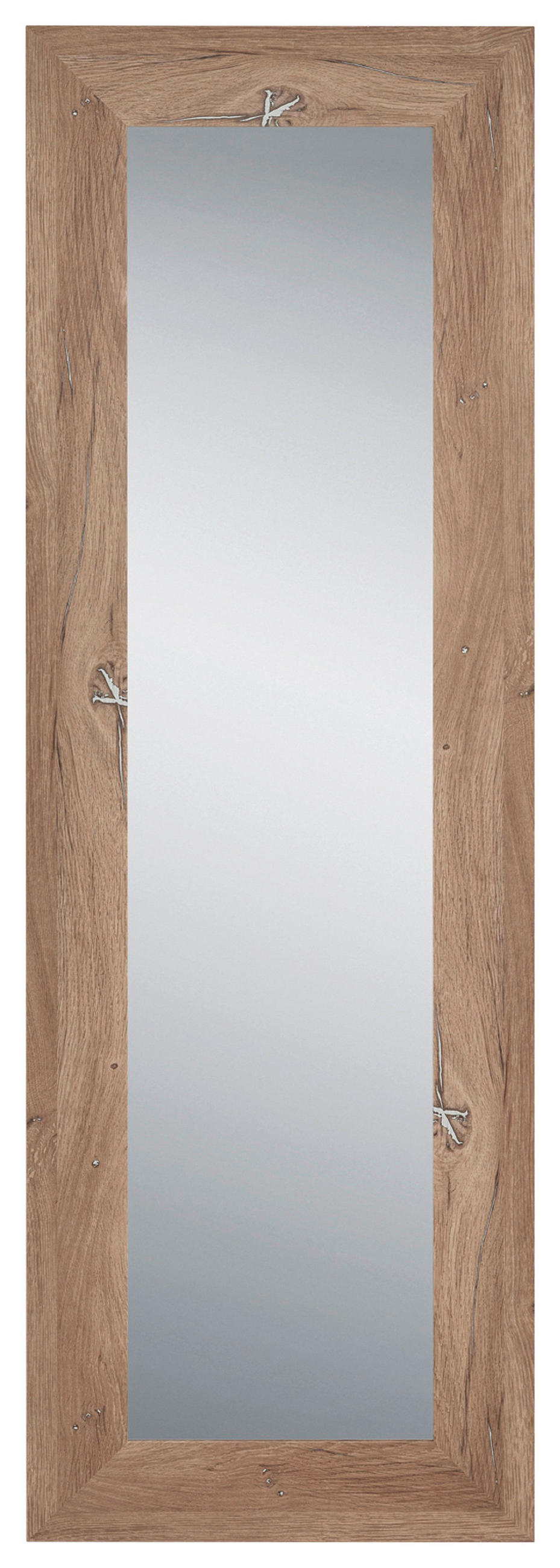 OGLEDALO ZIDNO  50/150/1,5 cm     - boje hrasta, Moderno, staklo/drvni materijal (50/150/1,5cm)