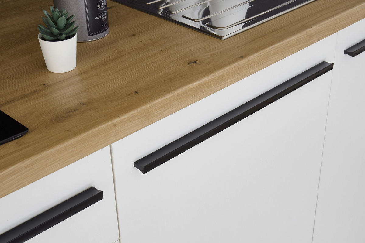 BLOK KUHINJA BEZ APARATA  bela, hrast artisan  - bela/crna, Moderno, pločasti materijal/plastika (260cm) - Xora