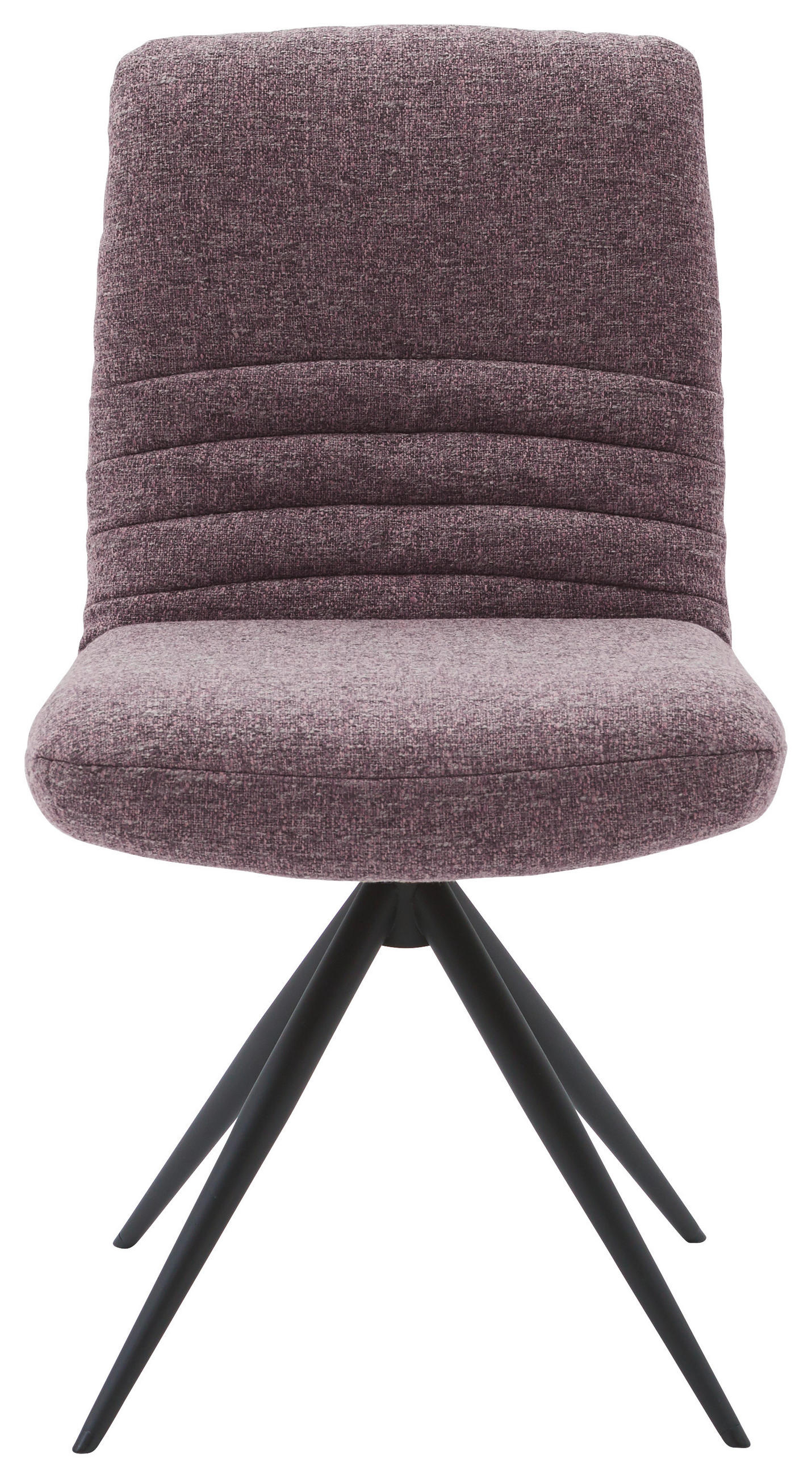 STUHL - Rotbraun/Weinrot, Design, Textil/Metall (50/93/69cm) - Dieter Knoll