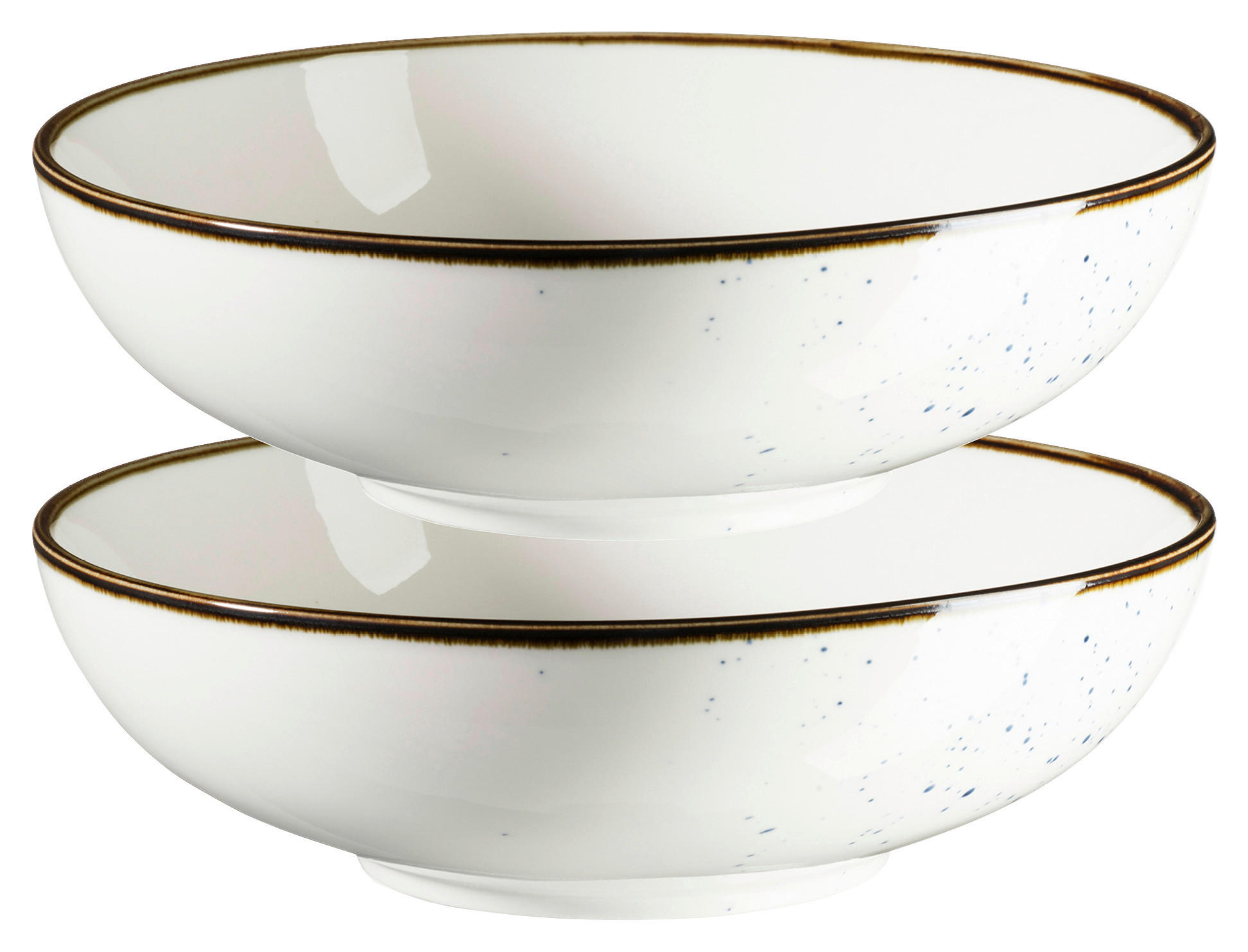 SCHÜSSEL Pintar   - Blau/Beige, Trend, Keramik (22/6,5cm) - Mäser