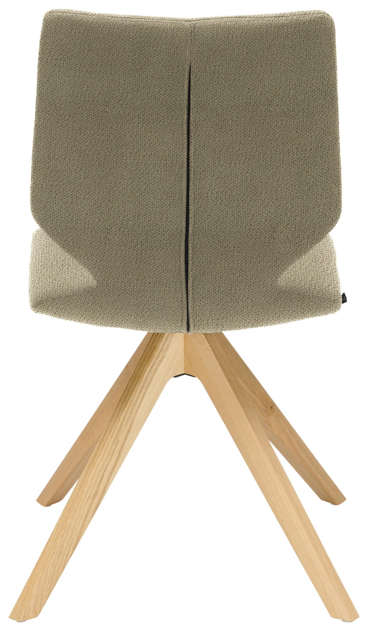 STUHL Struktur  - Sandfarben/Eichefarben, Design, Holz/Textil (50/92/64cm) - Venjakob