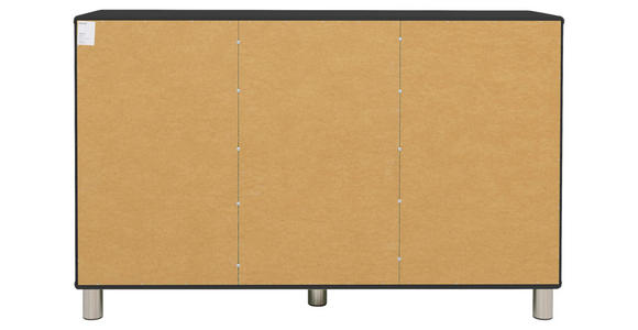 SIDEBOARD 146/92/41 cm  - Schwarz/Nickelfarben, Design, Holzwerkstoff/Metall (146/92/41cm) - Carryhome