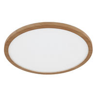 LED PLAFONJERA ZA KUPATILA - bela/opal, Prirodno, plastika (29,4/2,5cm)