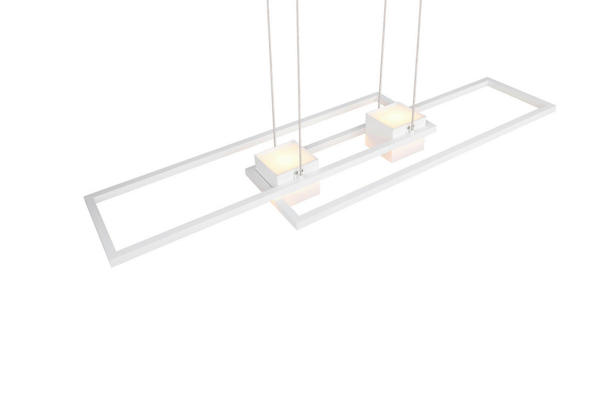 LED-PENDELLAMPA Albany 100/28/150 cm  - vit, Design, metall (100/28/150cm) - Trio Leuchten