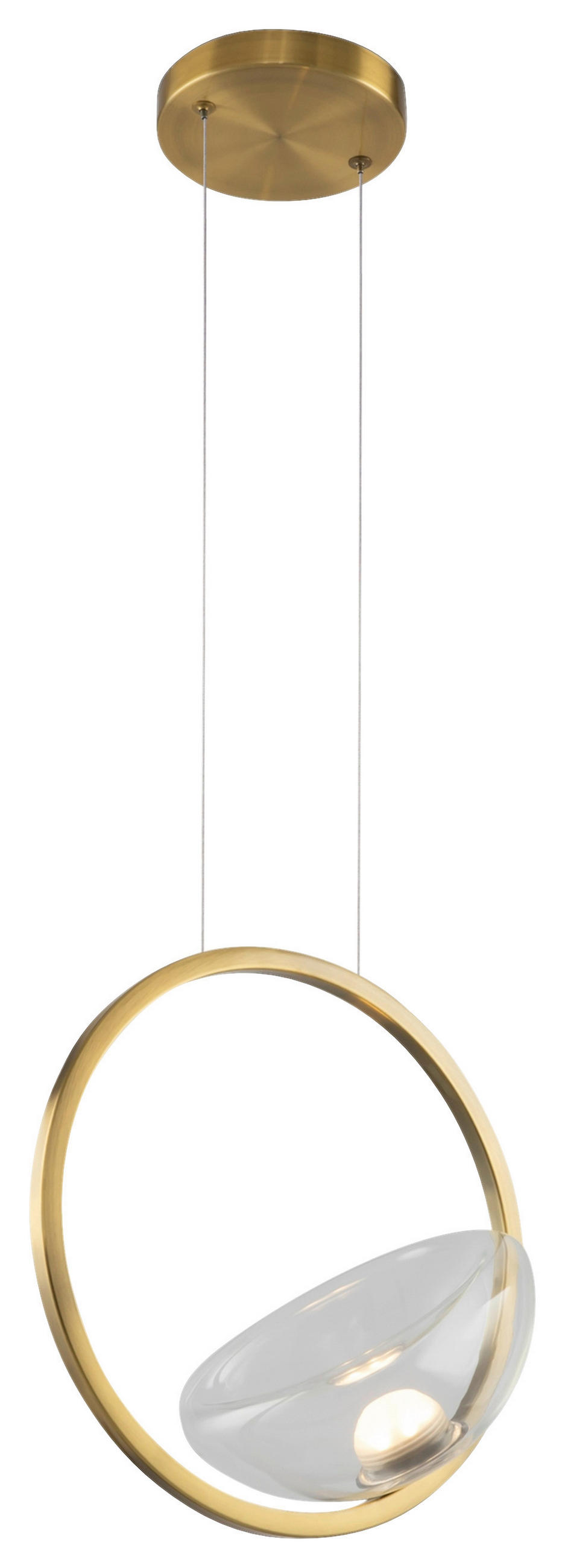 PENDELLEUCHTE  21,1/234,5/32 cm   - Messingfarben, Basics, Glas/Metall (21,1/234,5/32cm) - MAYTONI