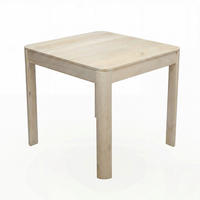 MATBORD 80/80/76 cm massivt trä  trä kvadratisk vit  - vit, Design, trä (80/80/76cm) - Livetastic