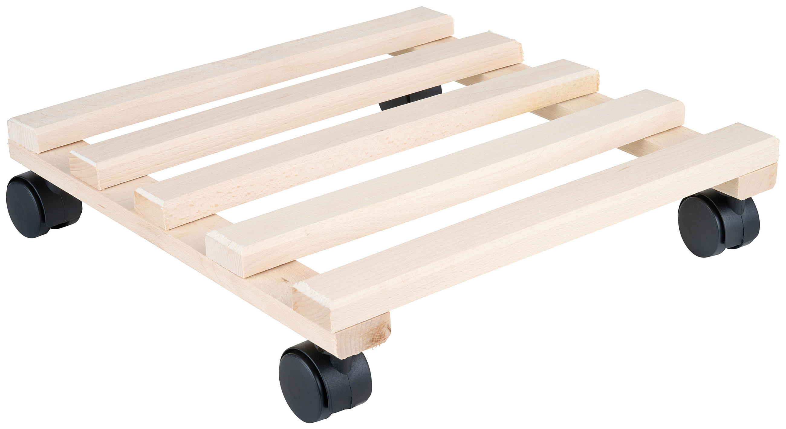 POJÍZDNÝ PODSTAVEC dřevo,  - barvy buku, Basics, dřevo (35/35cm) - Homeware