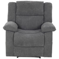 RECLINERFÅTÖLJ i vävt tyg grå  - svart/grå, Basics, textil/plast (94/101/90cm) - P & B