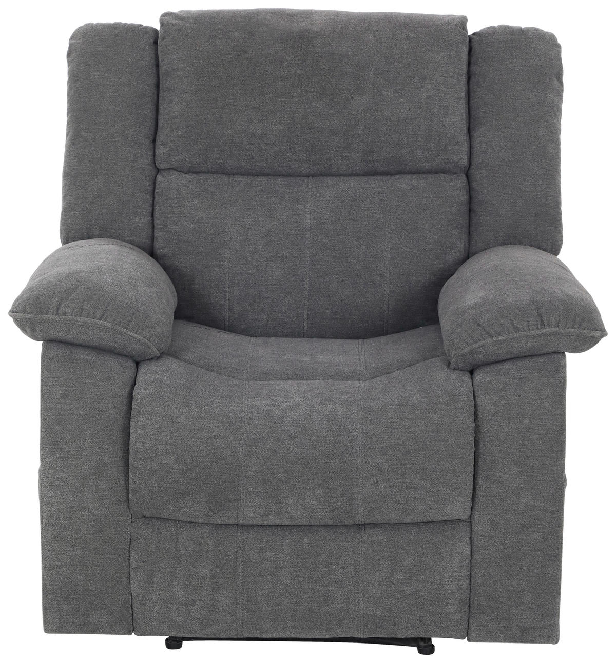 TELEVIZNÍ KŘESLO, textil, šedá - šedá/černá, Basics, textil/plast (94/101/90cm) - P & B