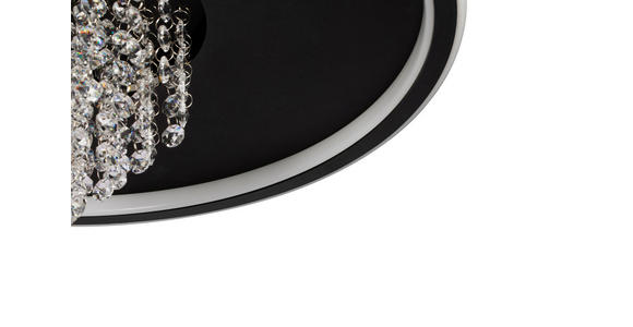 LED-DECKENLEUCHTE 50/20 cm - Schwarz, LIFESTYLE, Glas/Kunststoff (50/20cm) - Novel
