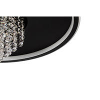 LED PLAFONJERA Las Vegas  - crna, Lajfstajl, staklo/metal (50/20cm) - Novel