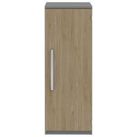 AKTENSCHRANK Grau, Eichefarben  - Eichefarben/Grau, KONVENTIONELL, Holzwerkstoff (40/111,7/43cm) - Moderano