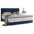 BOXSPRINGBETT 160/200 cm  in Blau  - Blau/Schwarz, KONVENTIONELL, Holz/Textil (160/200cm) - Esposa