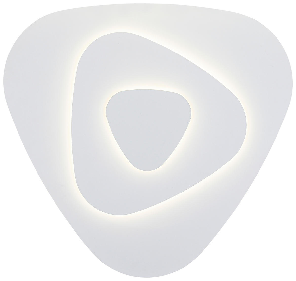 DECKENLEUCHTE    55/57,5/6,5 cm  - Weiß, Design, Kunststoff/Metall (55/57,5/6,5cm) - Collet's Monde