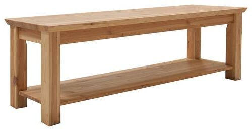 BETTBANK Kiefer Eichefarben, Kieferfarben - Eichefarben/Kieferfarben, KONVENTIONELL, Holz (140/43/36cm) - Livetastic
