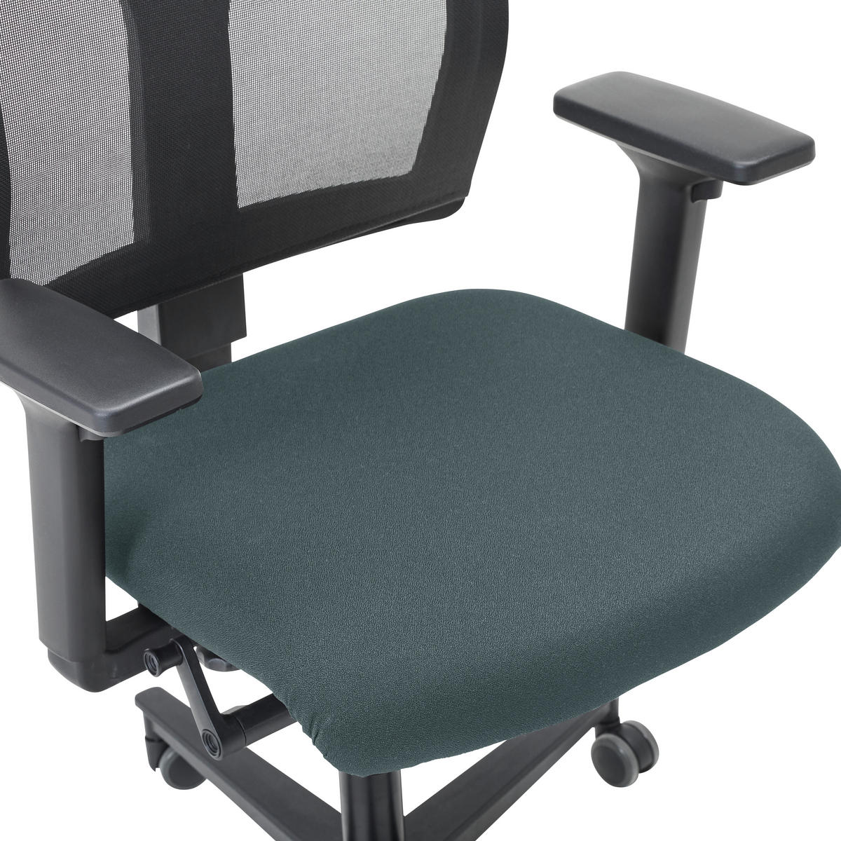 DREHSTUHL Grau  - Schwarz/Grau, KONVENTIONELL, Kunststoff/Textil (63/105/46cm) - Dieter Knoll