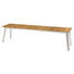 Gartenbank 'Linax' in Edelstahlfarben, Teakfarben - Edelstahlfarben/Teakfarben, Design, Holz/Metall (185/45/45cm) Gartenbank 'Linax' in Edelstahlfarben, Teakfarben - Edelstahlfarben/Teakfarben, Design, Holz/Metall (185/45/45cm)
