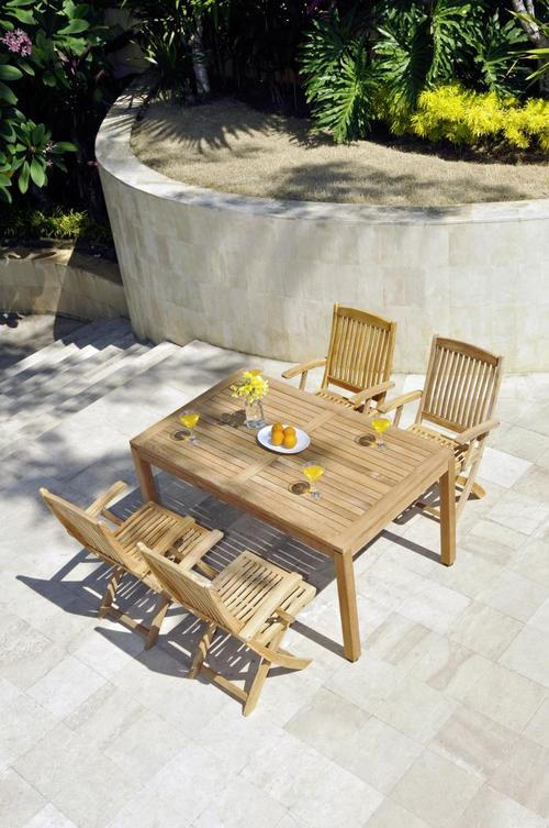 GARTENKLAPPSESSEL Teakholz Teakfarben  - Teakfarben, Basics, Holz (60/106/76cm) - Zebra 