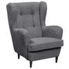 OHRENSESSEL Webstoff Anthrazit  - Anthrazit/Schwarz, Basics, Textil (78/102/98cm) - MID.YOU
