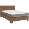 BOXSPRINGBETT 100/200 cm  Braun  - Graphitfarben/Braun, Design, Holz/Textil (100/200cm) - Hom`in