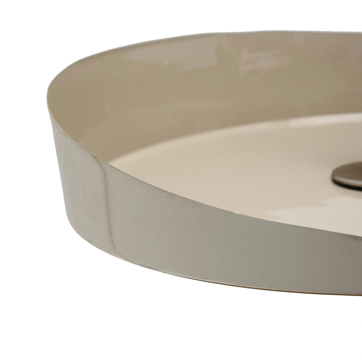 ETAGERE 3-stöckig - Silberfarben/Creme, Trend, Metall (36/60cm) - Kayoom