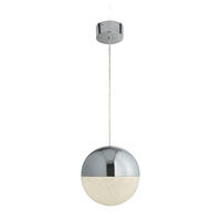 VISEČA LED-SVETILKA  Marbles 22 W/1862 lm/4000 K/220-240 V/ - barve kroma, Design, kovina/steklo (25/150cm)