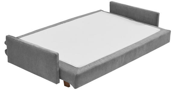 SCHLAFSOFA Flachgewebe Grau  - Eichefarben/Grau, KONVENTIONELL, Holz/Textil (220/85/98cm) - Carryhome