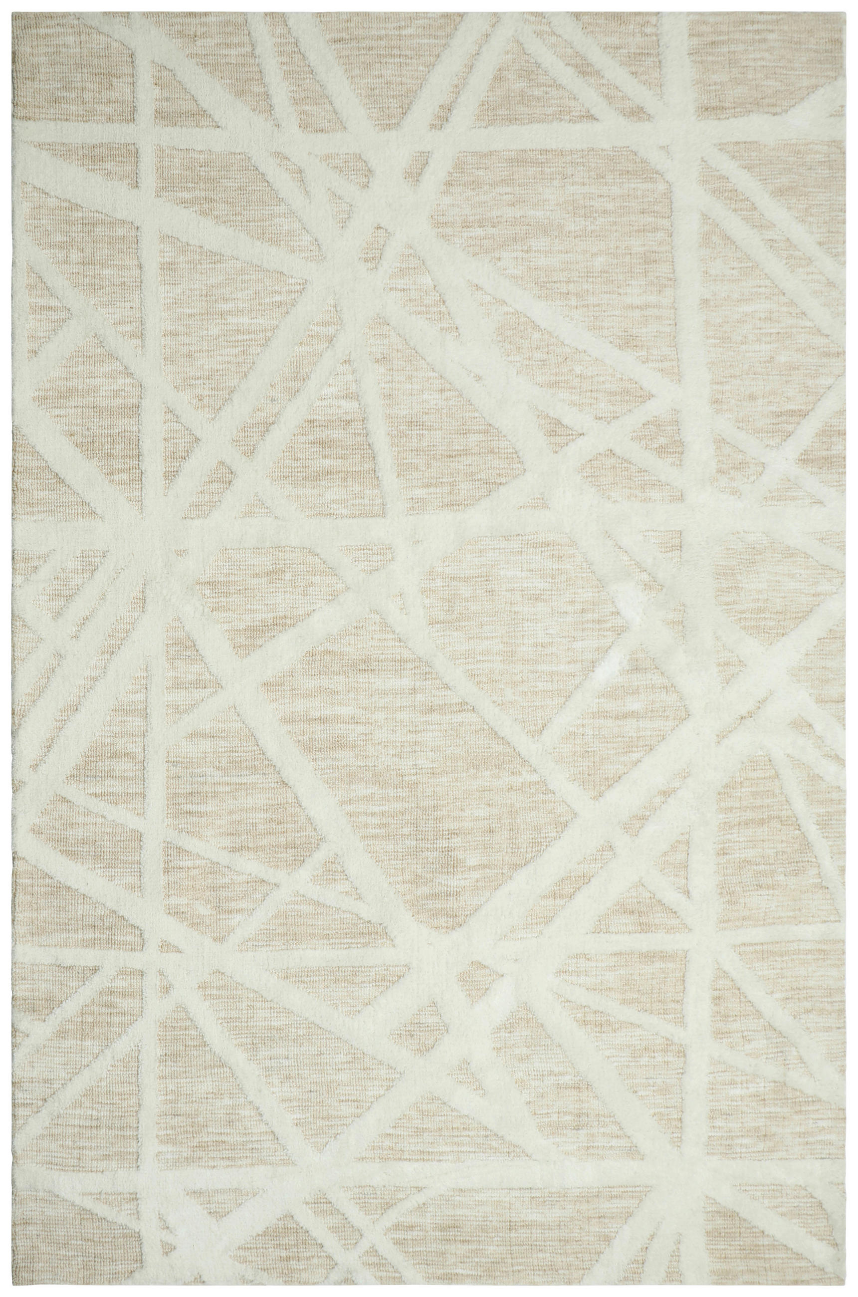 TEPPICH 160/230 cm Verona Weiß, Beige  - Beige/Weiß, Basics, Textil (160/230cm)