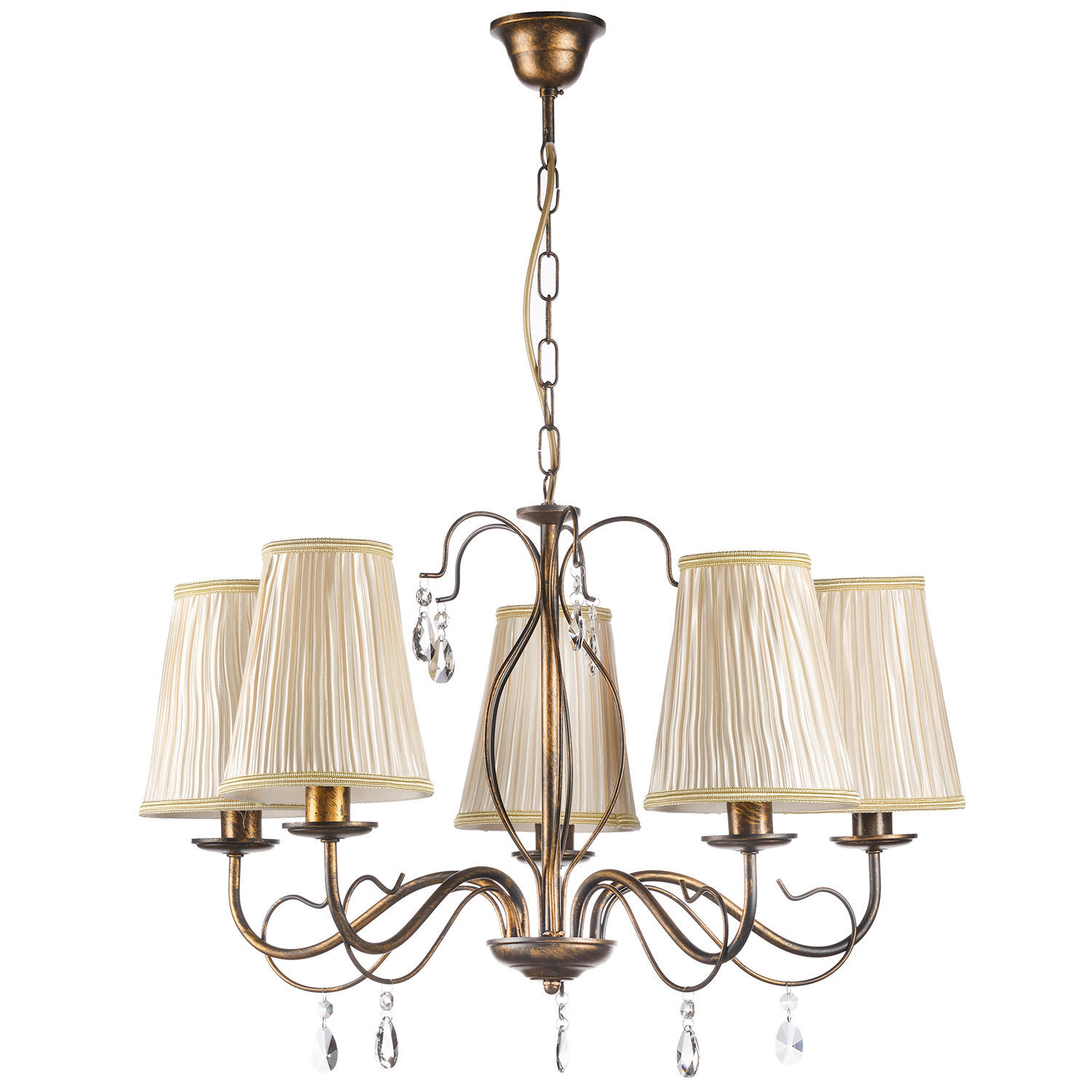 XXXLutz Kronleuchter Delia Cognac 68x100x68 cm