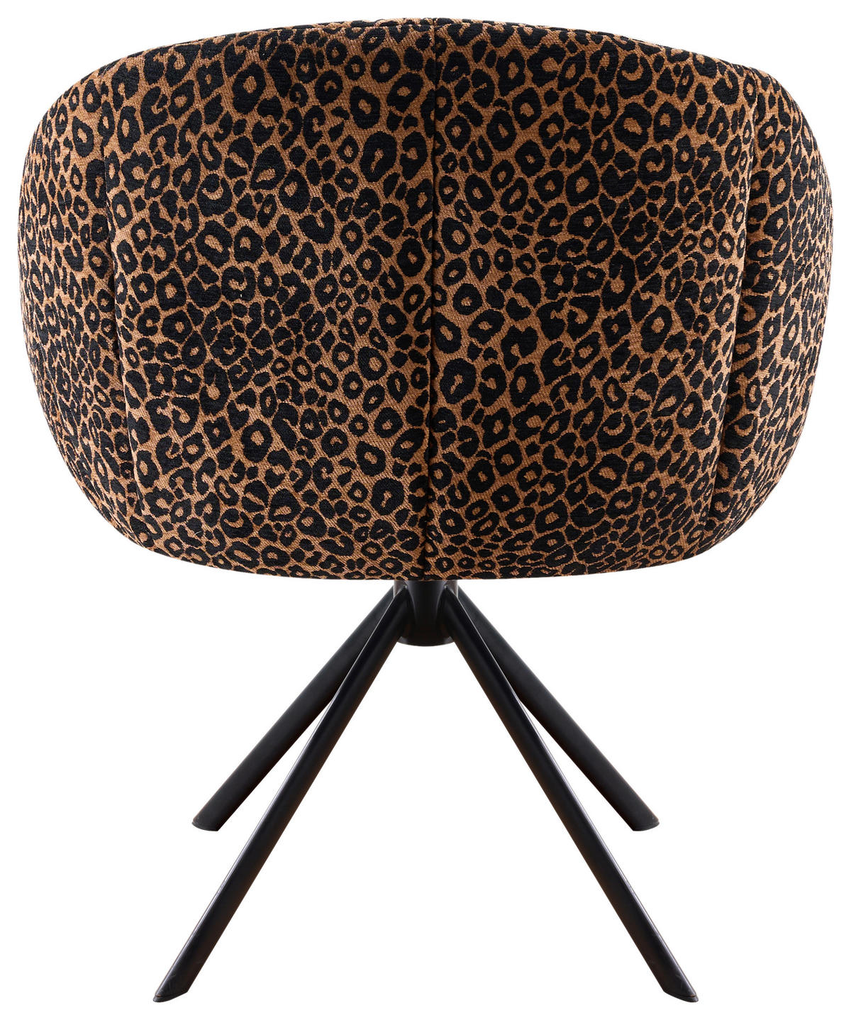 ARMLEHNSTUHL  Sitzfläche 360° drehbar Webstoff  - Hellbraun/Schwarz, Design, Textil/Metall (64/84/65cm) - Novel