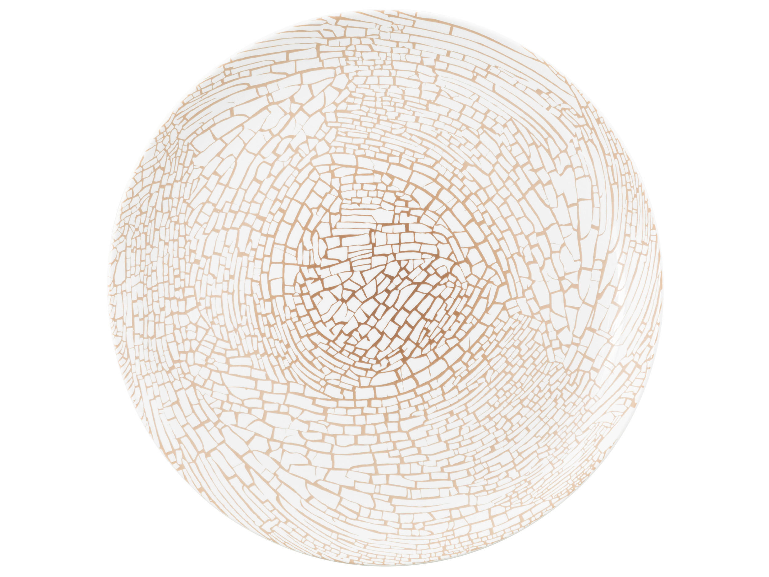 PLITVI KROŽNIK  Liberty Krakelee  keramika  27,5 cm       - bela/barve brona, Basics, keramika (27,5cm) - Seltmann Weiden