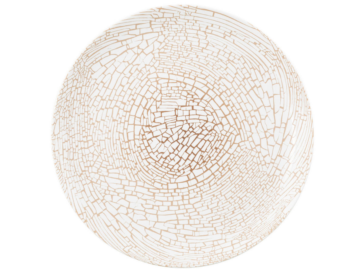 PLITVI KROŽNIK  Liberty Krakelee  keramika  27,5 cm       - bela/barve brona, Basics, keramika (27,5cm) - Seltmann Weiden