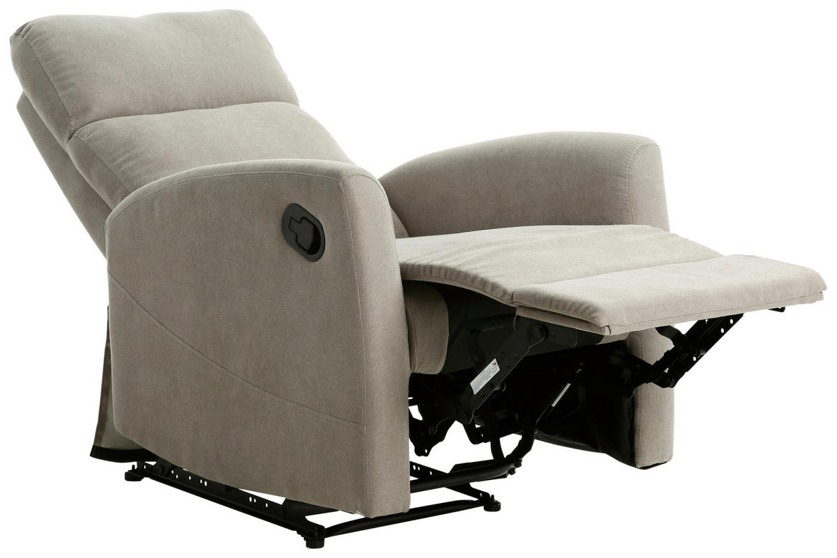 TV FOTELJA tekstil  siva   - siva/crna, Konvencionalno, tekstil/metal (66/98/66cm) - MID.YOU