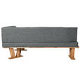 ECKBANK 225/155 cm  in Dunkelgrau  - Eichefarben/Dunkelgrau, Natur, Holz/Textil (225/155cm) - Moderano