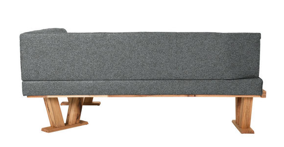 ECKBANK 225/155 cm  in Dunkelgrau  - Eichefarben/Dunkelgrau, Natur, Holz/Textil (225/155cm) - Moderano