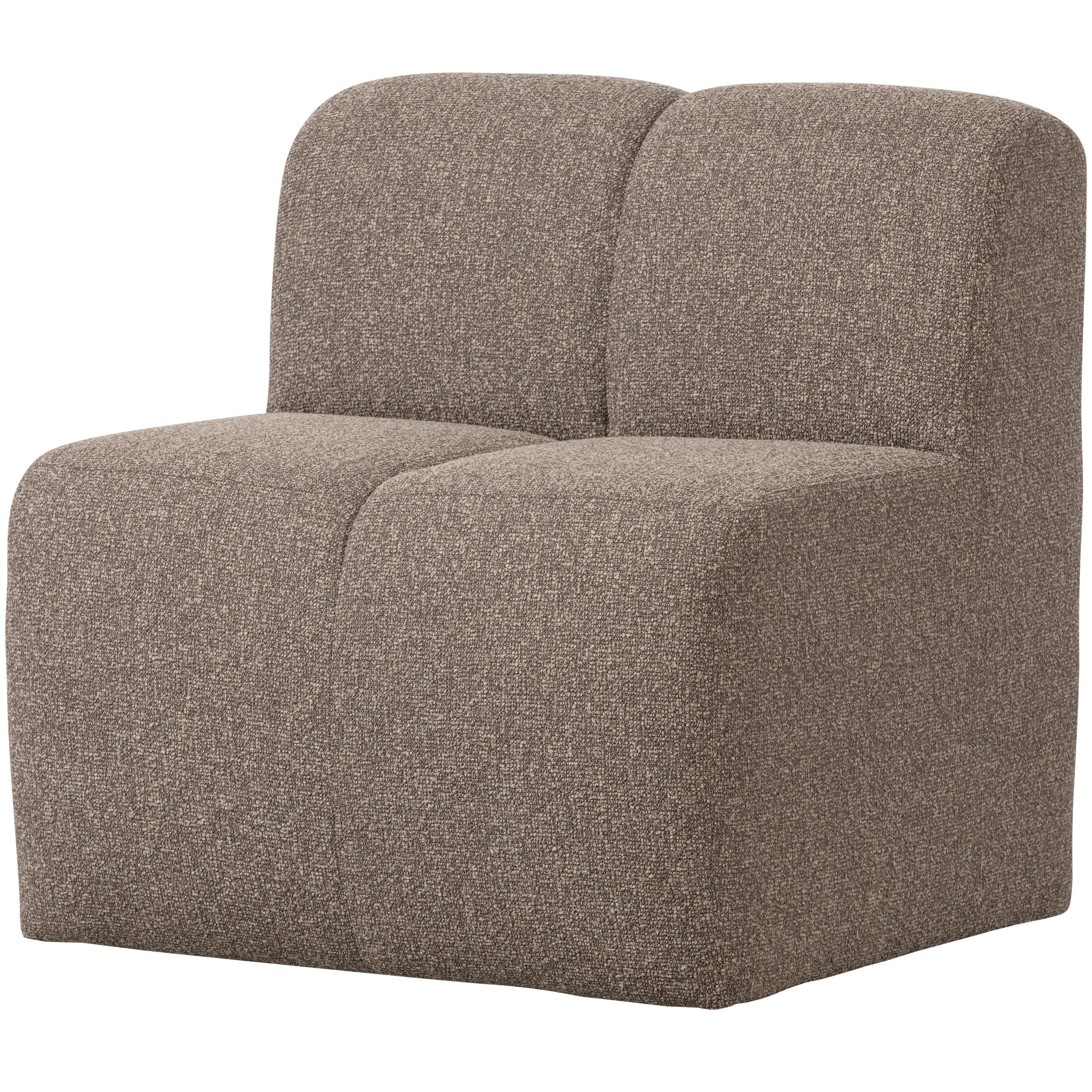 SITZBANK in Textil Braun  - Schwarz/Braun, MODERN, Kunststoff/Textil (84/83/73cm) - Livetastic