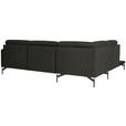 ECKSOFA in Flachgewebe Anthrazit  - Anthrazit, Design, Textil/Metall (230/254cm) - Ambiente