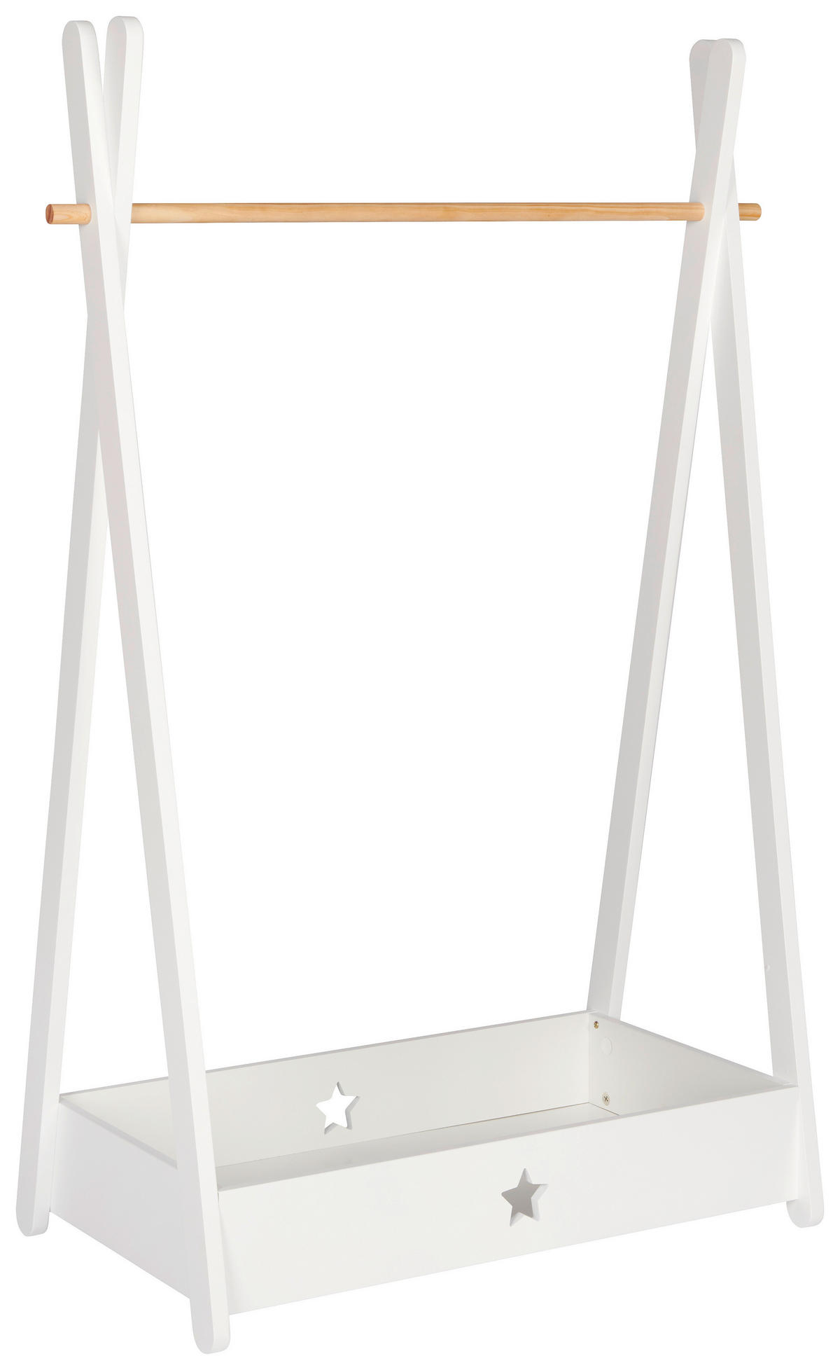 KLEIDERSTÄNDER in Naturfarben, Weiß   - Naturfarben/Weiß, Basics, Holz/Holzwerkstoff (73/43/126cm) - My Baby Lou