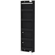 SCHUHSCHRANK 50/195/18 cm  - Anthrazit, Design, Glas/Holzwerkstoff (50/195/18cm) - Xora