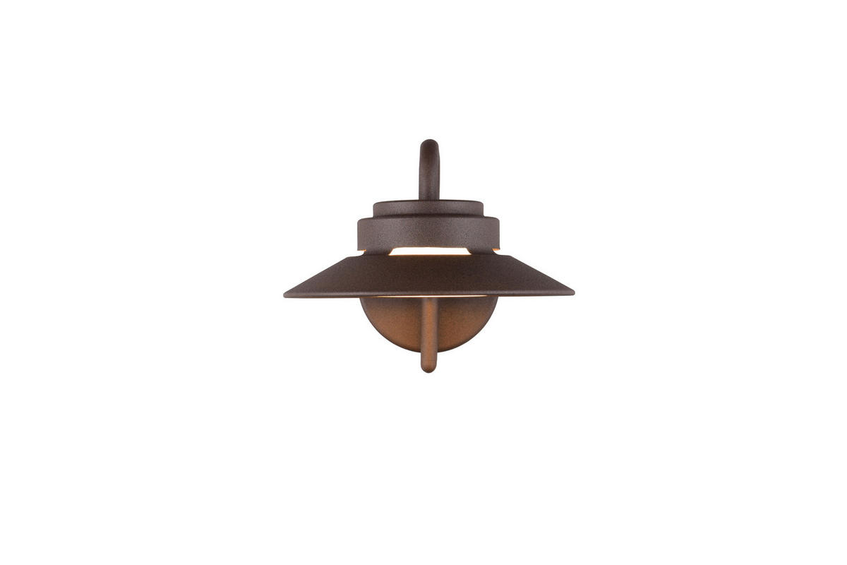 AUSSENWANDLEUCHTE Atrato 26/16,5 cm  - Rostfarben/Weiß, KONVENTIONELL, Kunststoff/Metall (26/16,5cm) - Trio Leuchten