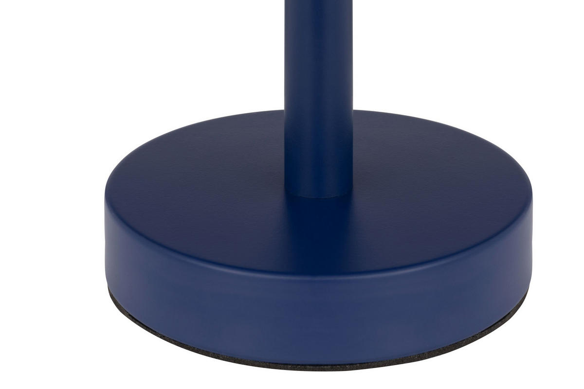 TISCHLEUCHTE Santa Clarita 20/38 cm   - Blau/Naturfarben, KONVENTIONELL, Holz/Metall (20/38cm) - Novel
