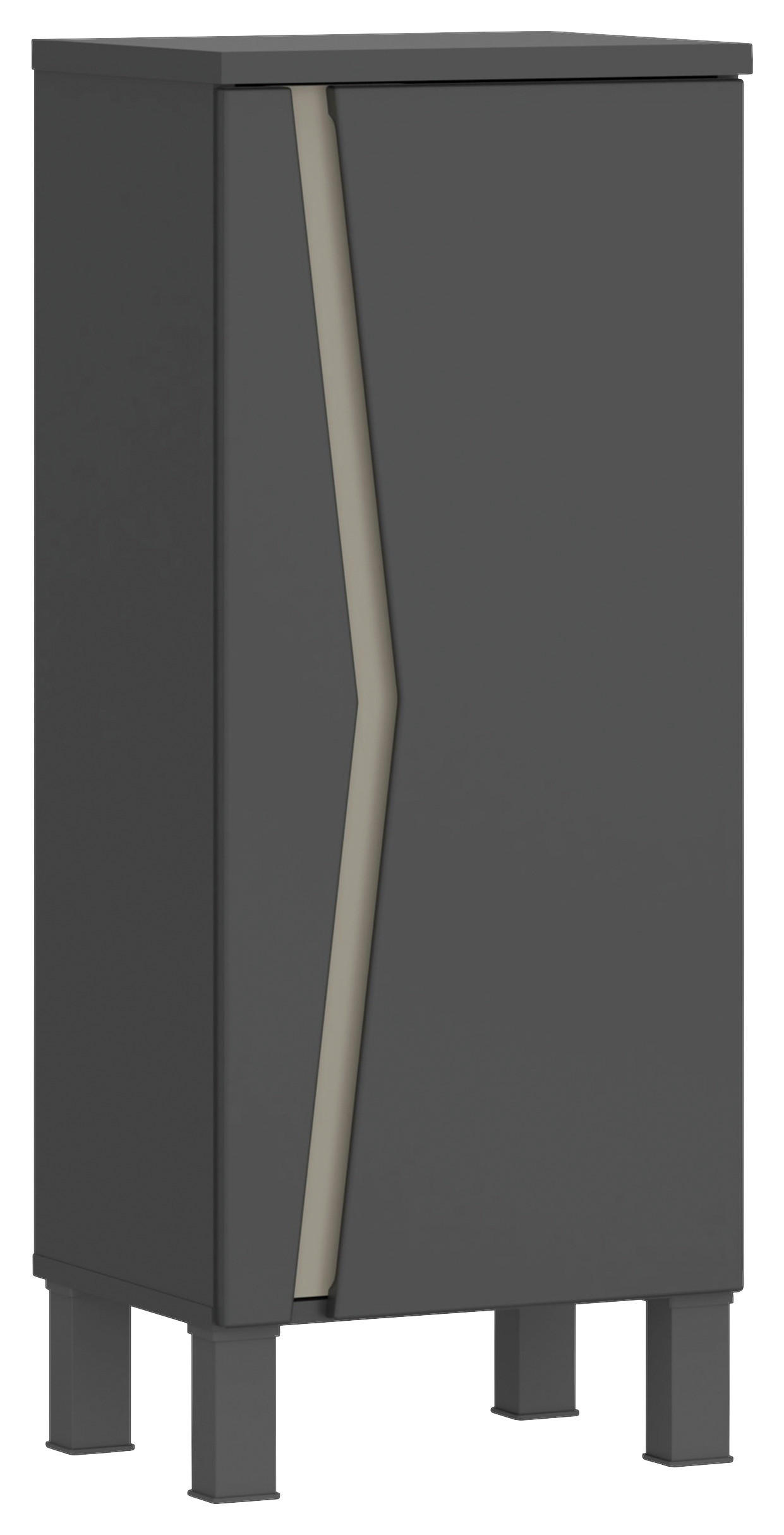 UNTERSCHRANK 40/100/35,3 cm   - Anthrazit/Grau, MODERN, Holzwerkstoff/Kunststoff (40/100/35,3cm) - MID.YOU