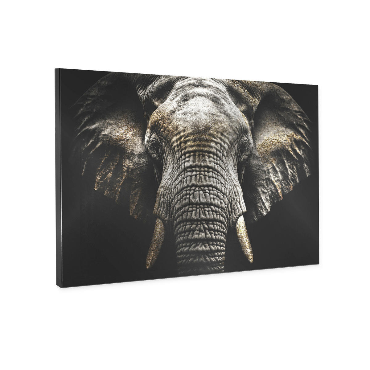 LEINWANDBILD Tiere 85/113 cm  - Silberfarben/Schwarz, Basics, Holz/Textil (85/113cm)