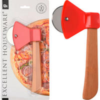 KRÁJEČ NA PIZZU,  - Basics, kov/dřevo (2/14/29cm)