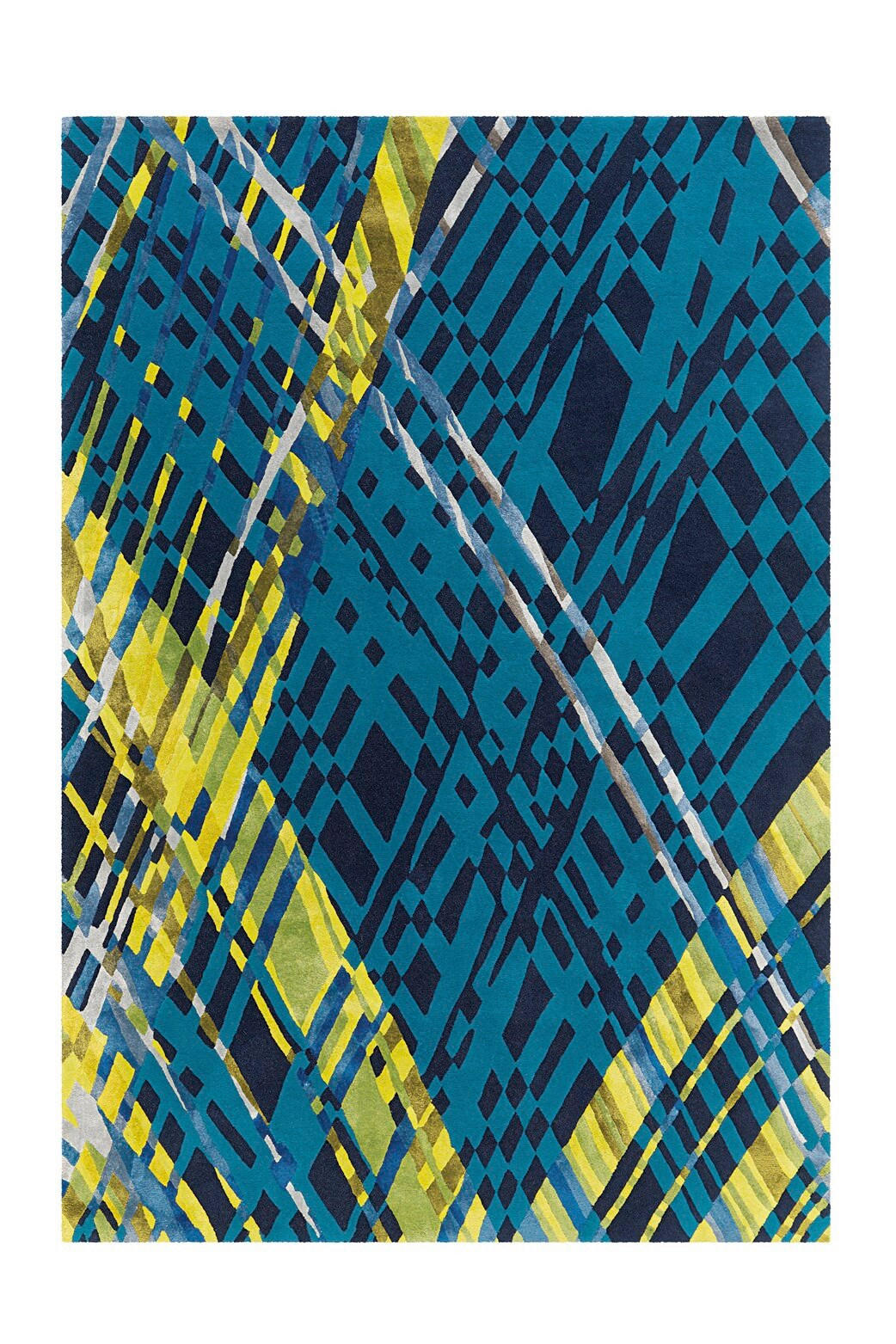 Kayoom Flachwebeteppich Blau, Mehrfarbig 120x180 cm